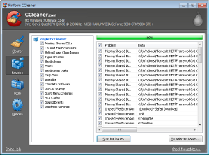 Ccleaner registre