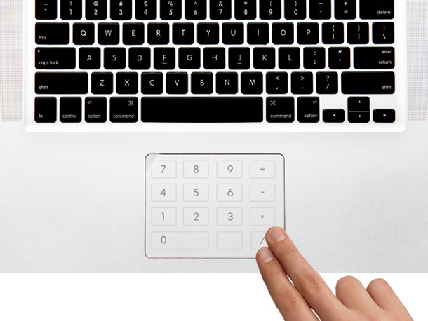 Number pad sticker